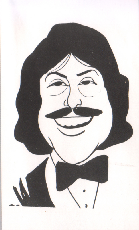 Caricature carefully designed and drawn from a photo
